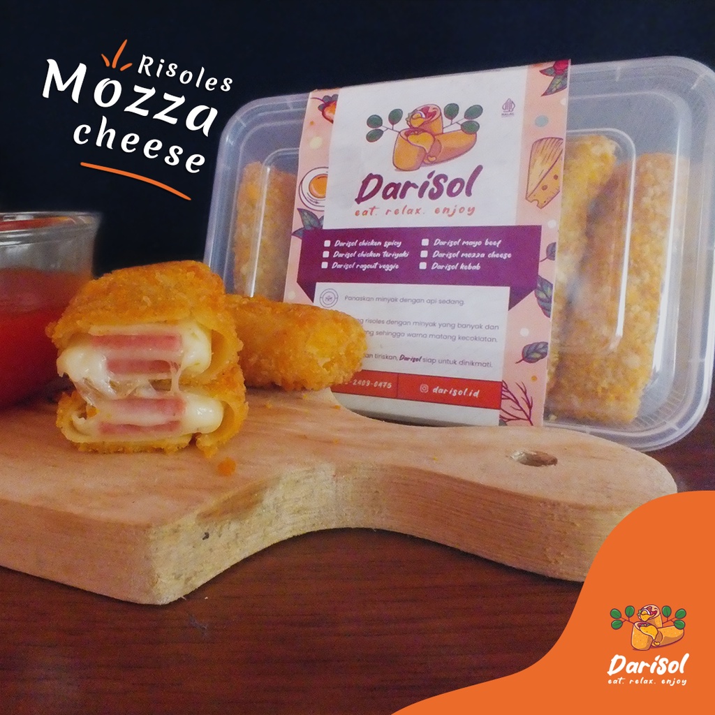 

Risoles Mozza Cheese ( Keju Mozzarella) Frozen isi 5 pcs