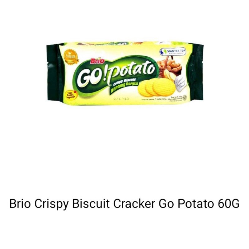 

Brio crispy biskuit cracker go potato 60gr