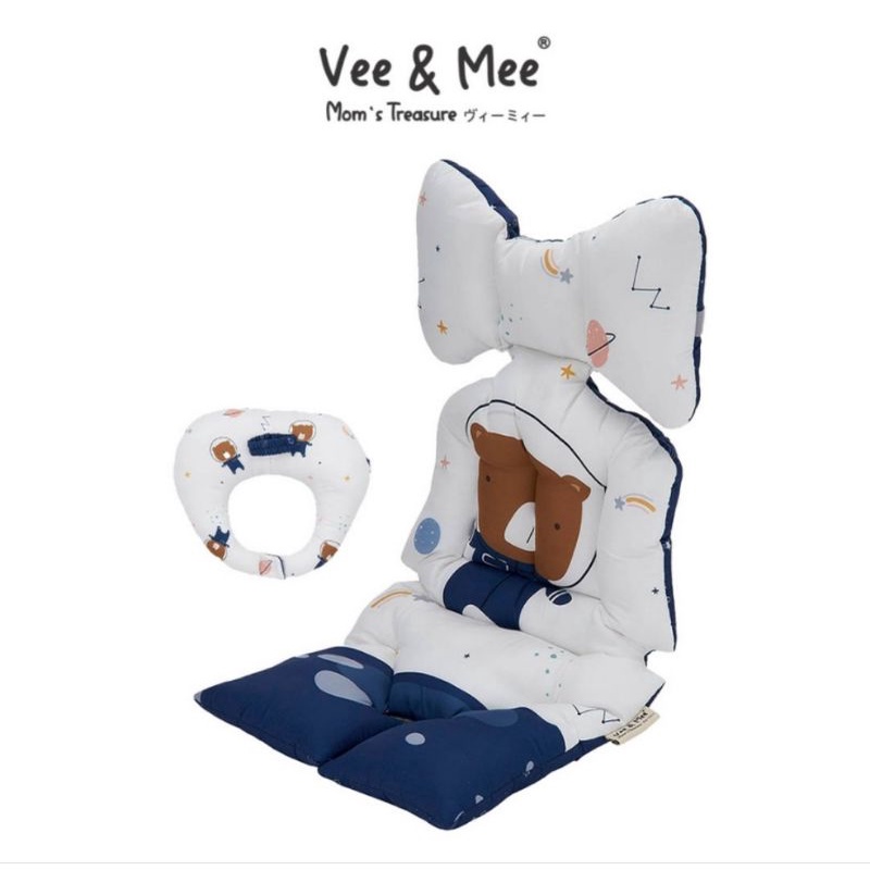 Vee &amp; Mee Alas Stroller + Bantal Dot Astronaut Bear Series VMA1040