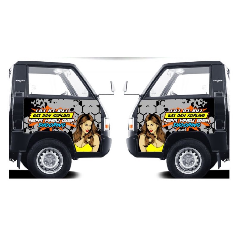 stiker pintu kabin L300