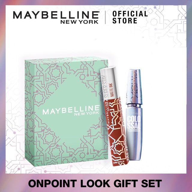 Maybelline Special On Point Gift Set -SSMI Liquid Lipstik 350 &
Colossal Mascara - Maskara Lipstick Makeup