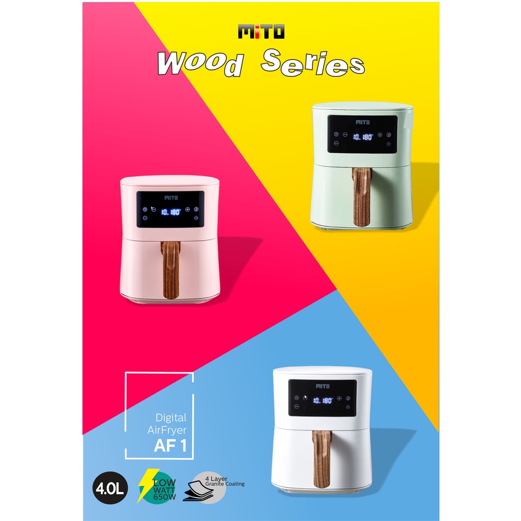 MITO AIR FRYER AF1 4LTR WOOD SERIES