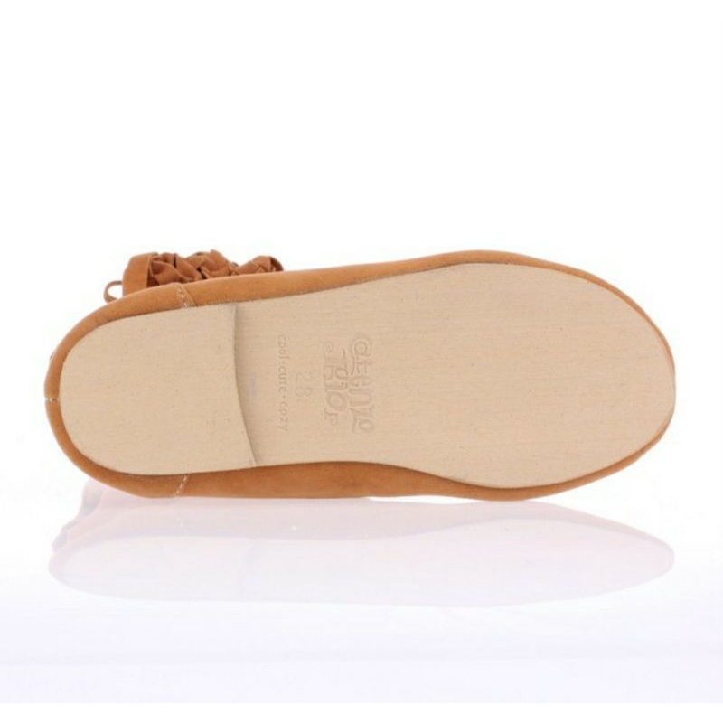 MAKE - GARAGA Sepatu Boots Anak Perempuan Kulit Lentur Ringan Paling Laris Salju Anak, Tan 26