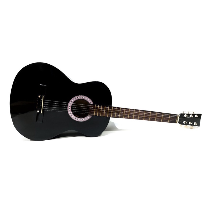 Gitar Akustik Yamaha Tipe F310 P Warna Hitam Model Bulat Senar String Murah Jakarta buat Pemula atau