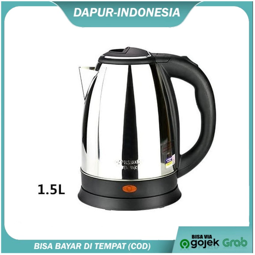 LESINDO Teko/Kattle/Ceret Listrik Otomatis 1,5L NEW