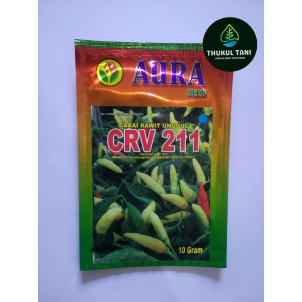 BENIH CABAI RAWIT UNGGUL CRV 211 AURA SEED 10 GRAM
