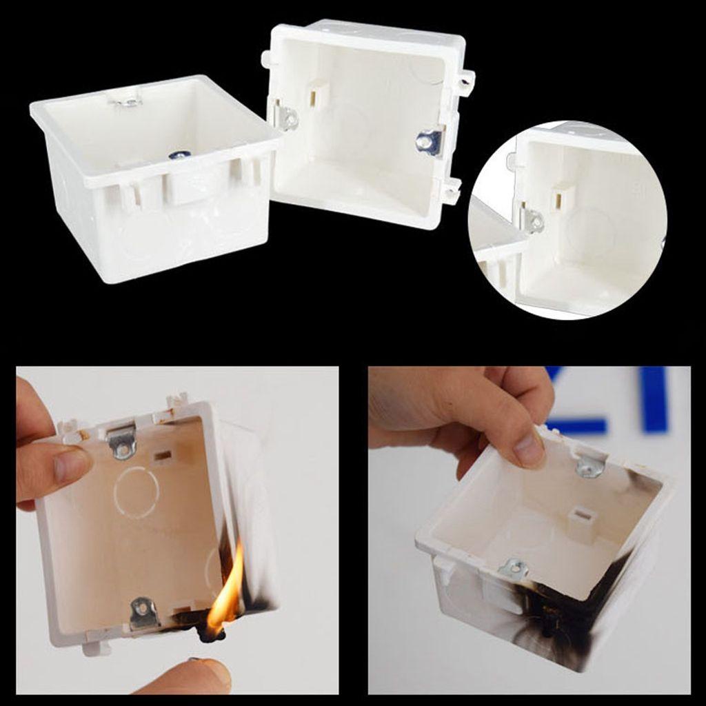 Lanfy Saklar Junction Box 86tipe 4pcs Kawat Dark Box Flame Retardant Flush Mount Thicken Junction Box