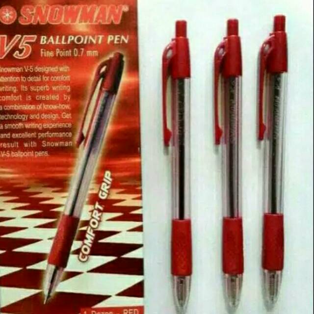 

Ballpoint tinta semi gel 0.7mm V5 snowman