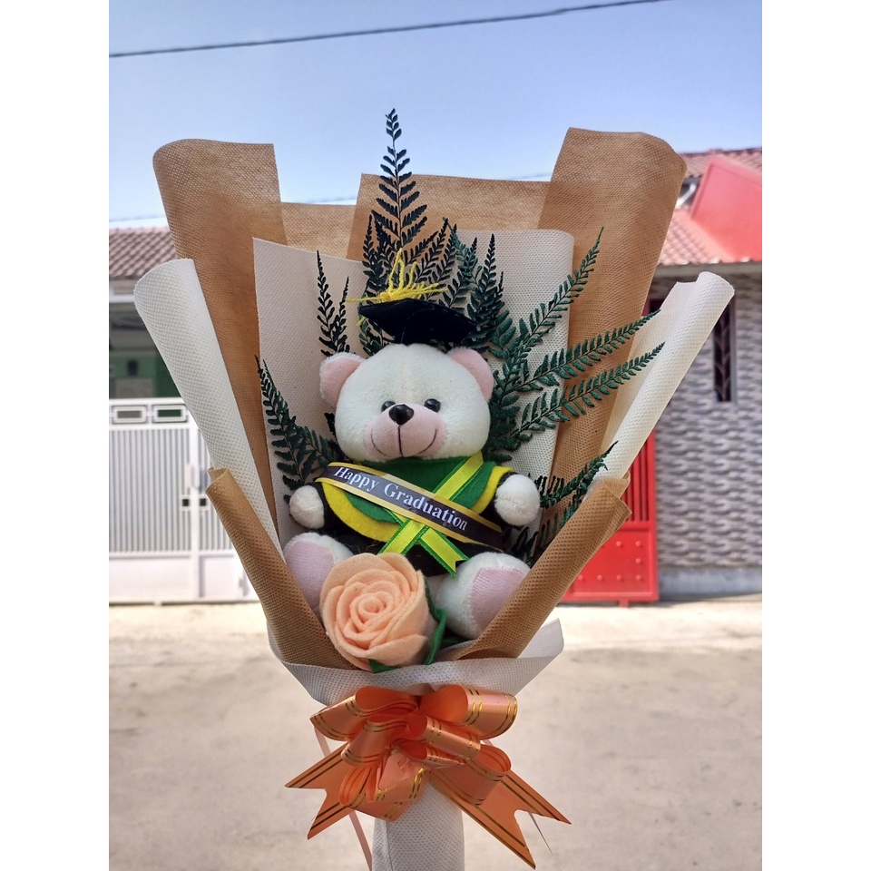 BUKET BUNGA BONEKA / BUKET BONEKA WISUDA DAN BUNGA/ BUKET BUNGA