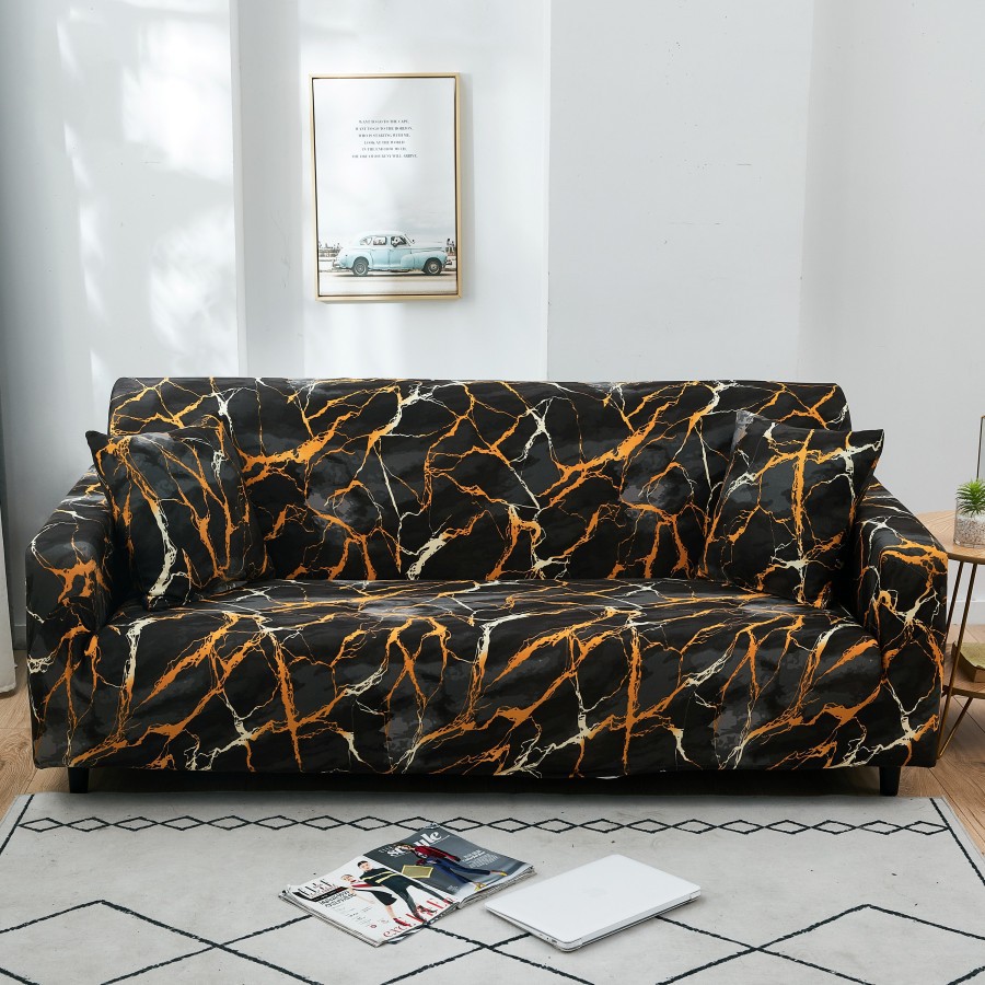 Elastic Sofa Cover Pattern / Sarung Penutup Sofa Elastis Stretch Corak