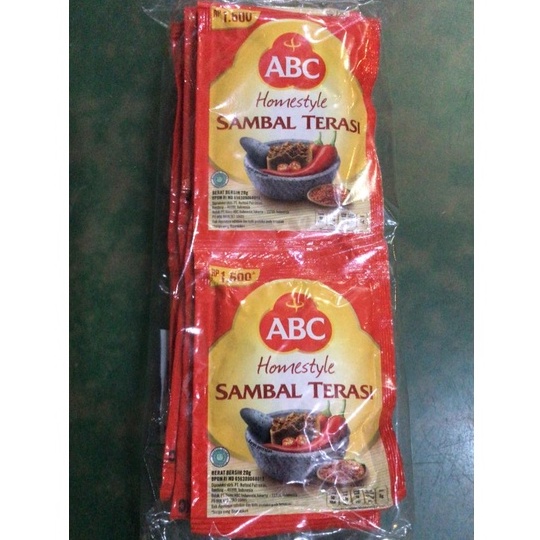 

ABC Sambal Terasi 1 Pack isi 10 Sachet @20gr