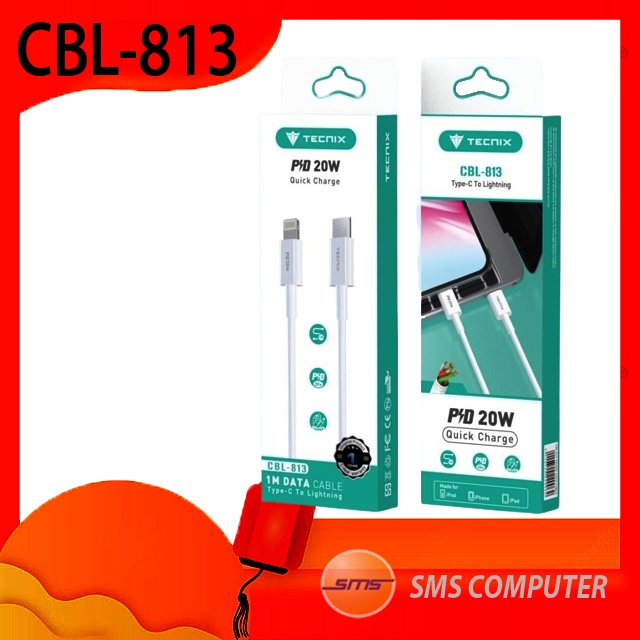 Kabel Data 20w Type-C to Lightning iphone Tecnix CBL-813