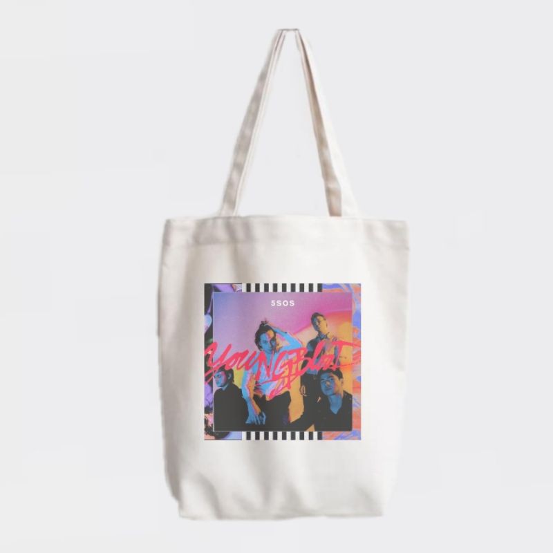 5SOS totebag Youngblood album cover