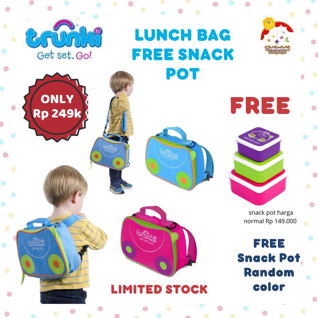 Trunki Lunch Bag FREE Snack Pot