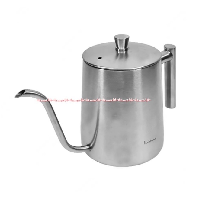 Krishome Coffee Drip Pot 900ml Kettle Gooseneck Kris Home Teko Cerek Alat Seduh Kopi Teh Ujung Runcing Lancip 900 ml Go Seneck Goo Senek Stainless Stell Ketel Corong Bebek