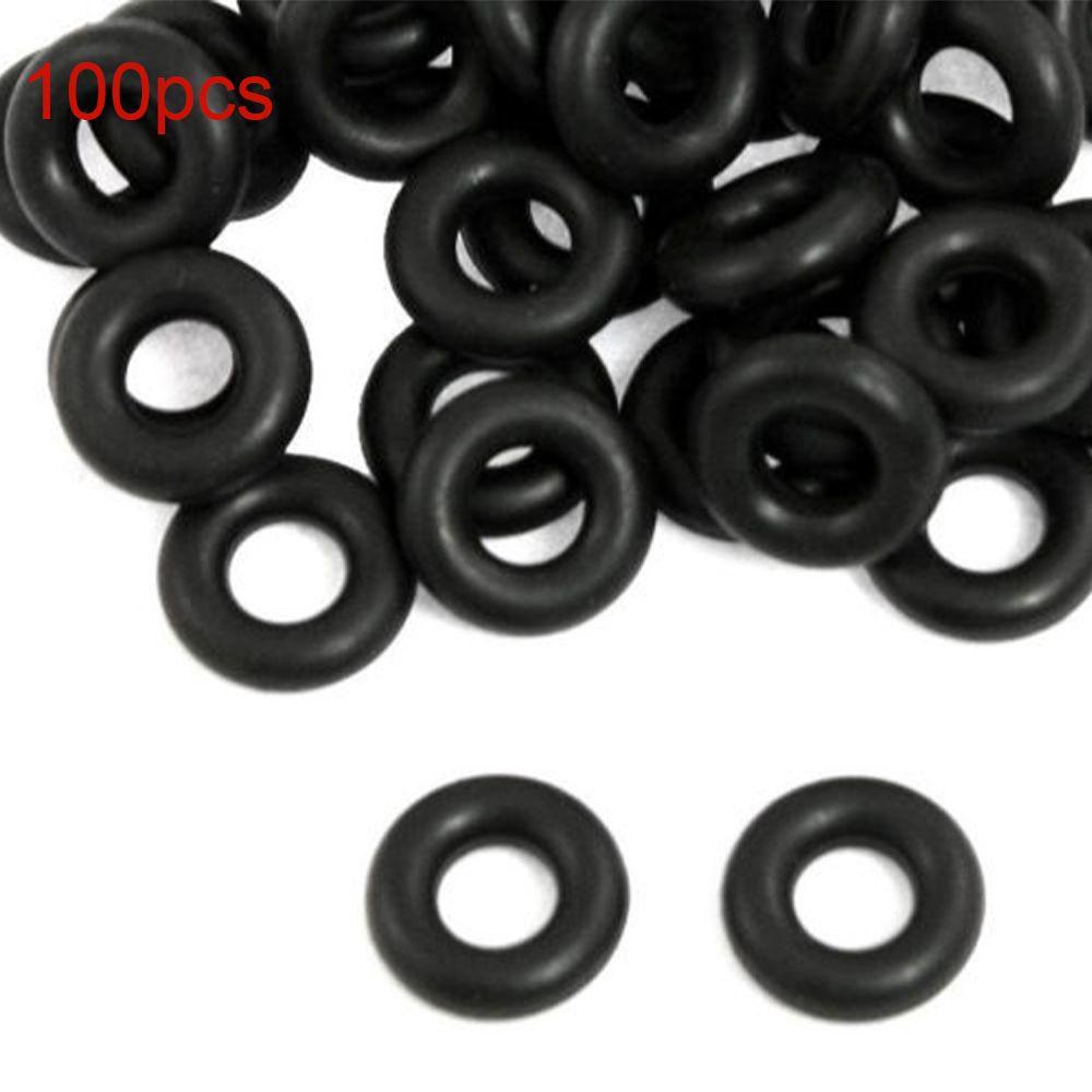 TOP 100pcs /Set O-Rings Cacing Wacky Rig Ledeng Gigitan Ikan Karet Hitam