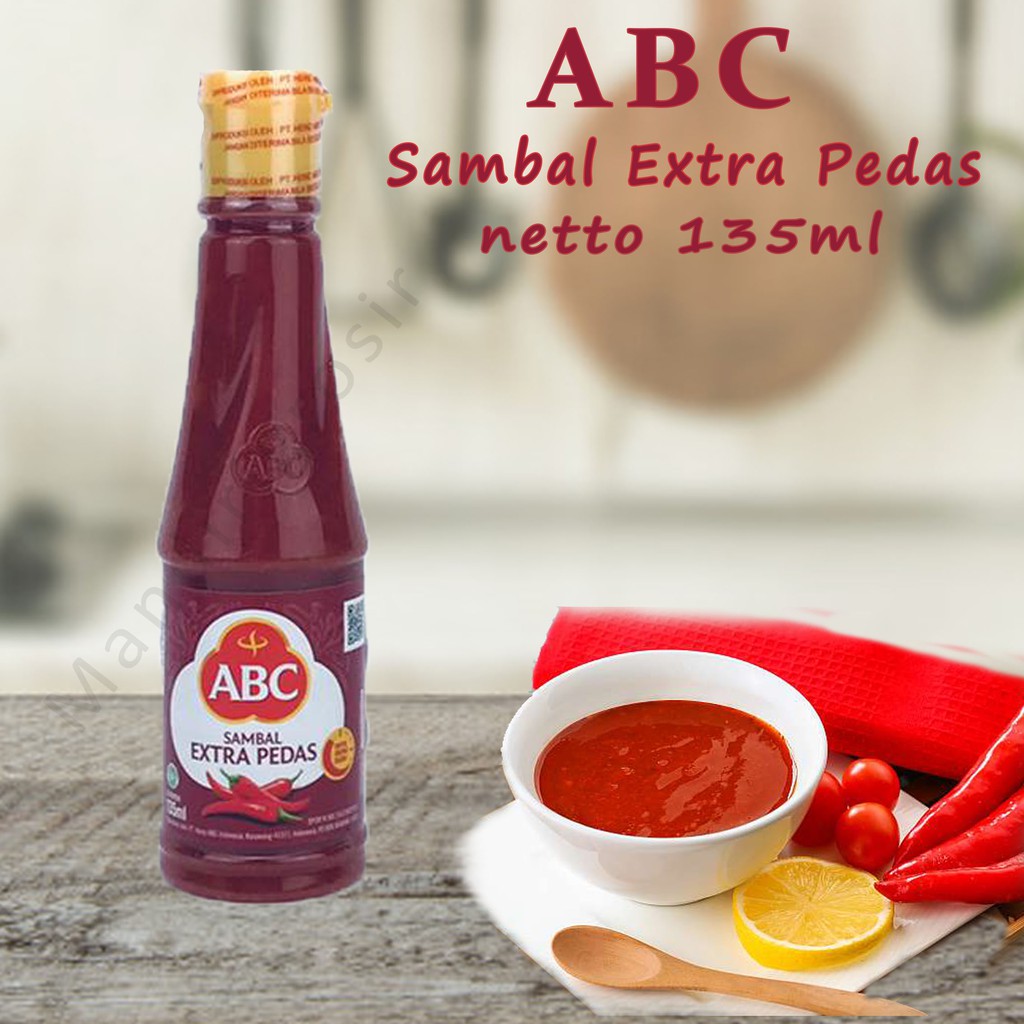 SAMBAL * EXTRA * PEDAS * ABC * 135ML * BOTOL