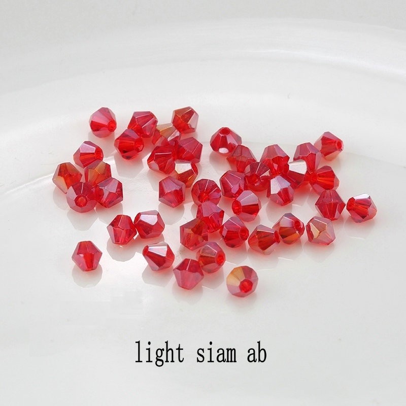 AB Bicone Glass Beads Jewelry Membuat Temuan 5328 SWA 100pcs 4mm