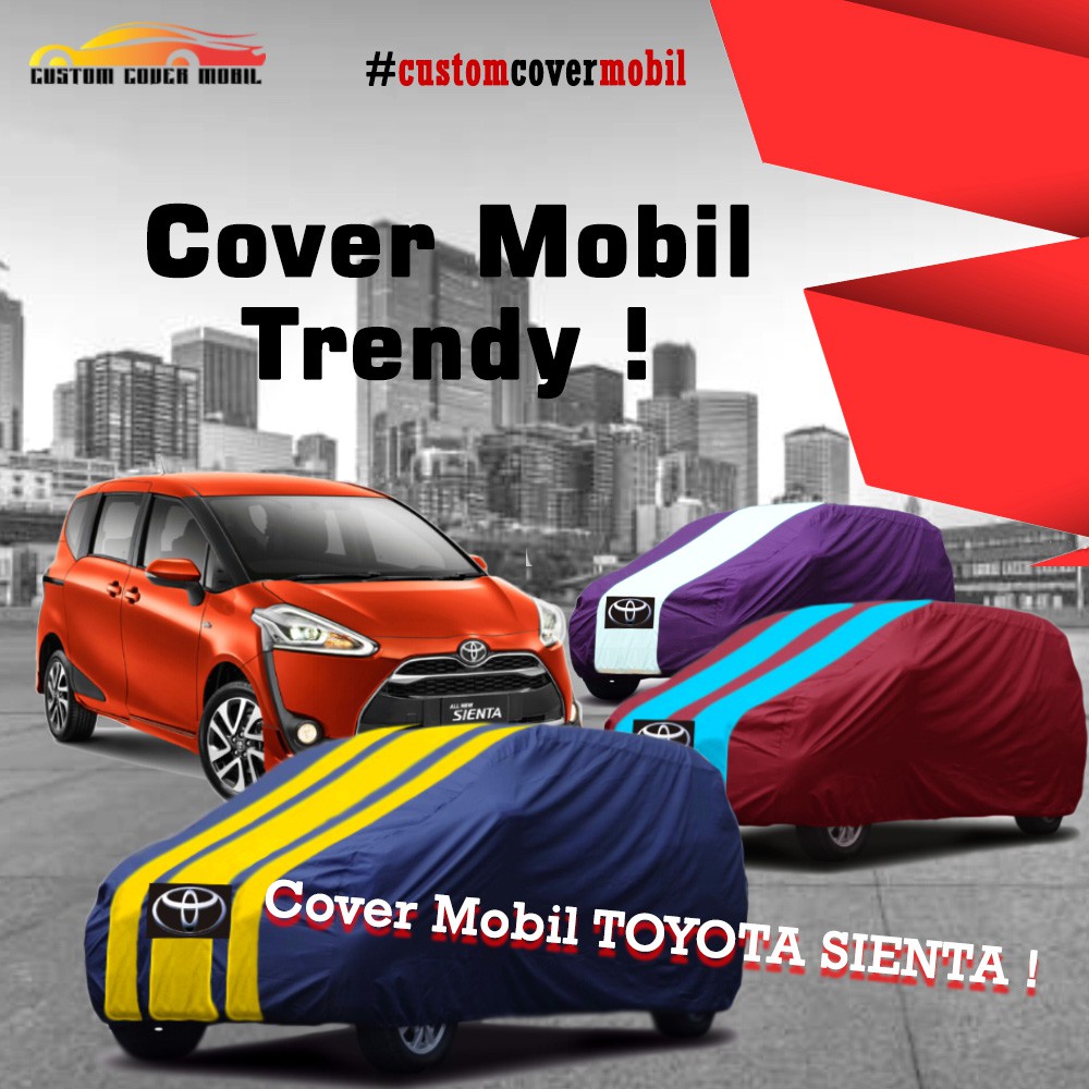 Cover/Selimut Mobil Toyota Sienta Variasi Garis Indoor