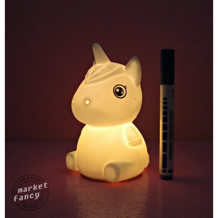 Lampu Silikon Karakter - Lampu Tidur Unicorn