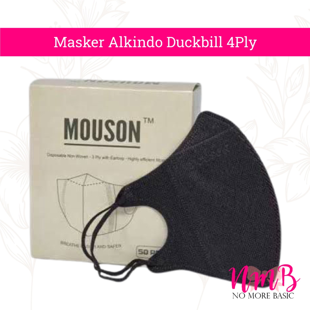 Masker Alkindo Duckbill Full Warna Garis 3ply Isi 50 Face Mask 3 Ply Medical Mask Anti Virus