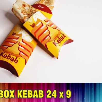 

✵ Kotak Kebab 24x9 / Dus Kebab / Box Kebab / Kemasan Kebab / isi 50pcs ☀