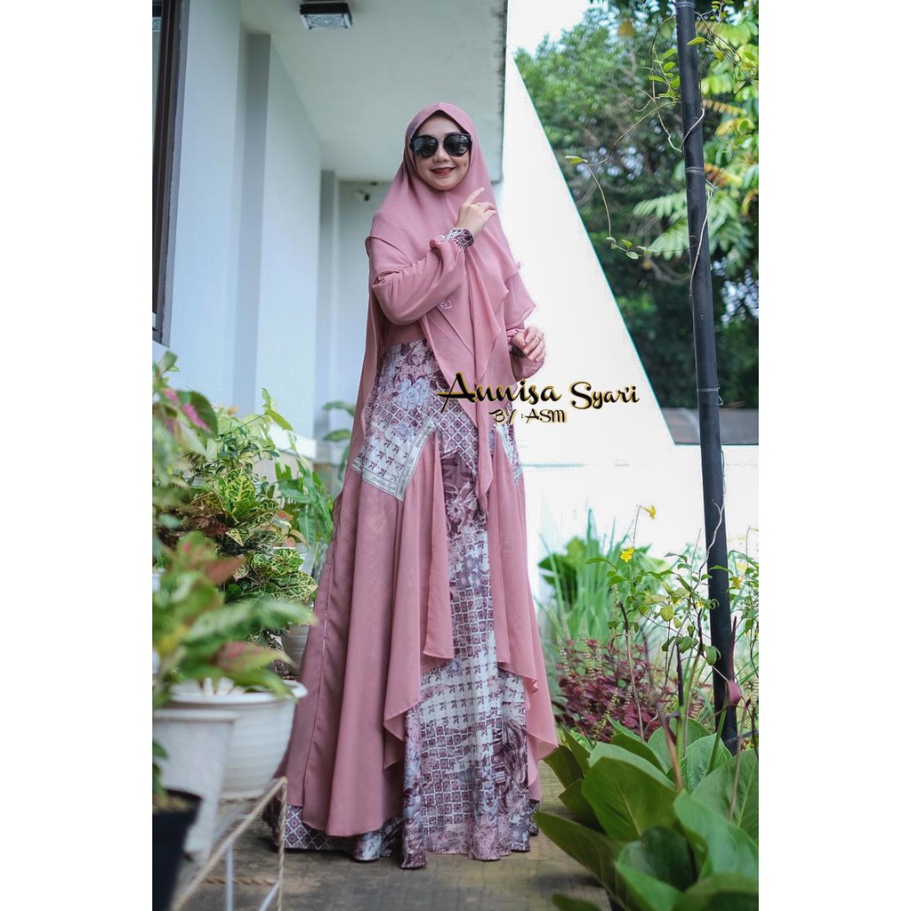 BAJU GAMIS ANNISA BUSANA SYARI TERBARU BY ASM DRESS MUSLIM ORIGINAL TERMURAH TERLARIS TERPOPULER