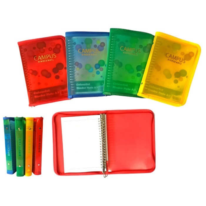 

SJS Binder Note Cover Plastik Warna A5 Campus/ Ring Besi/ Book Spiral