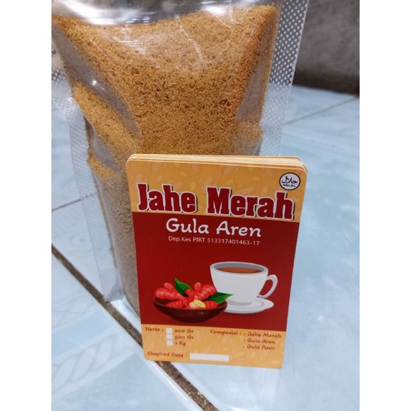 

jahe merah gula aren berat 200gram
