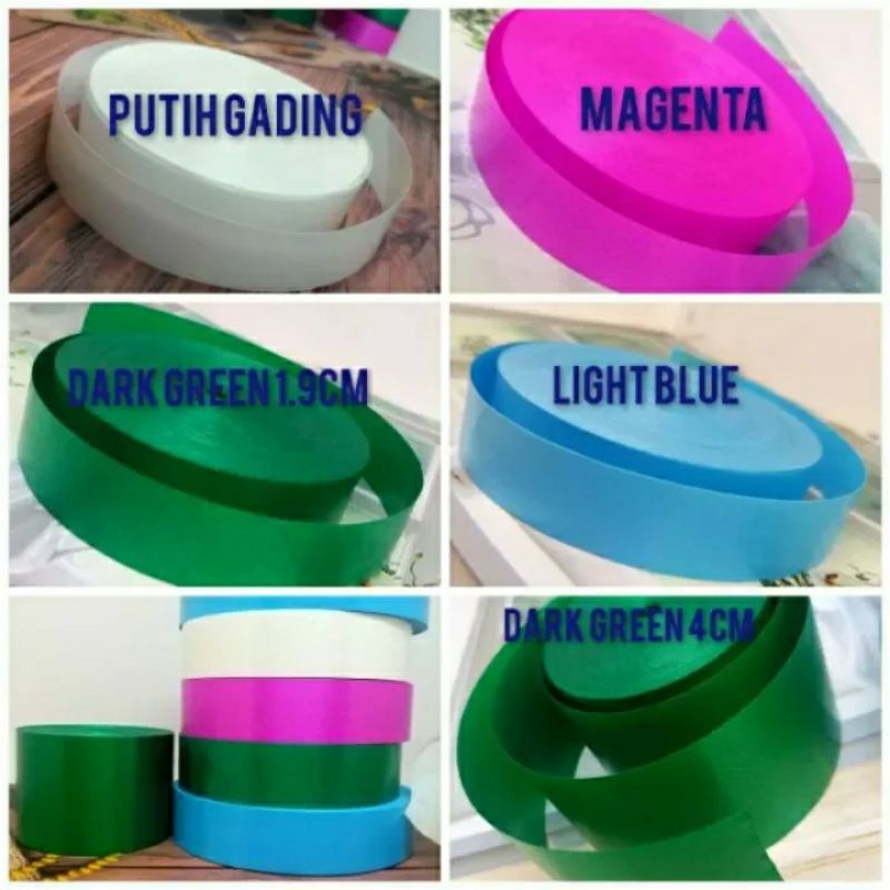 

per rol 15 meter,pita kado jepang lebar 1.9 dan 3.8 cm