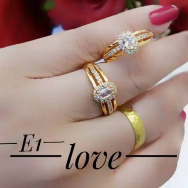 Xuping cincin lapis emas 18k 0503g