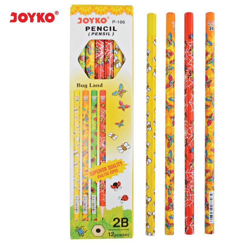 

joyko pensil 2B isi 12 P 106