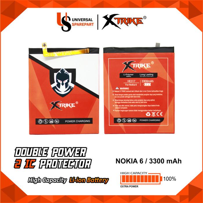Baterai XTRIKE Double Power HE 317 NOKIA 6