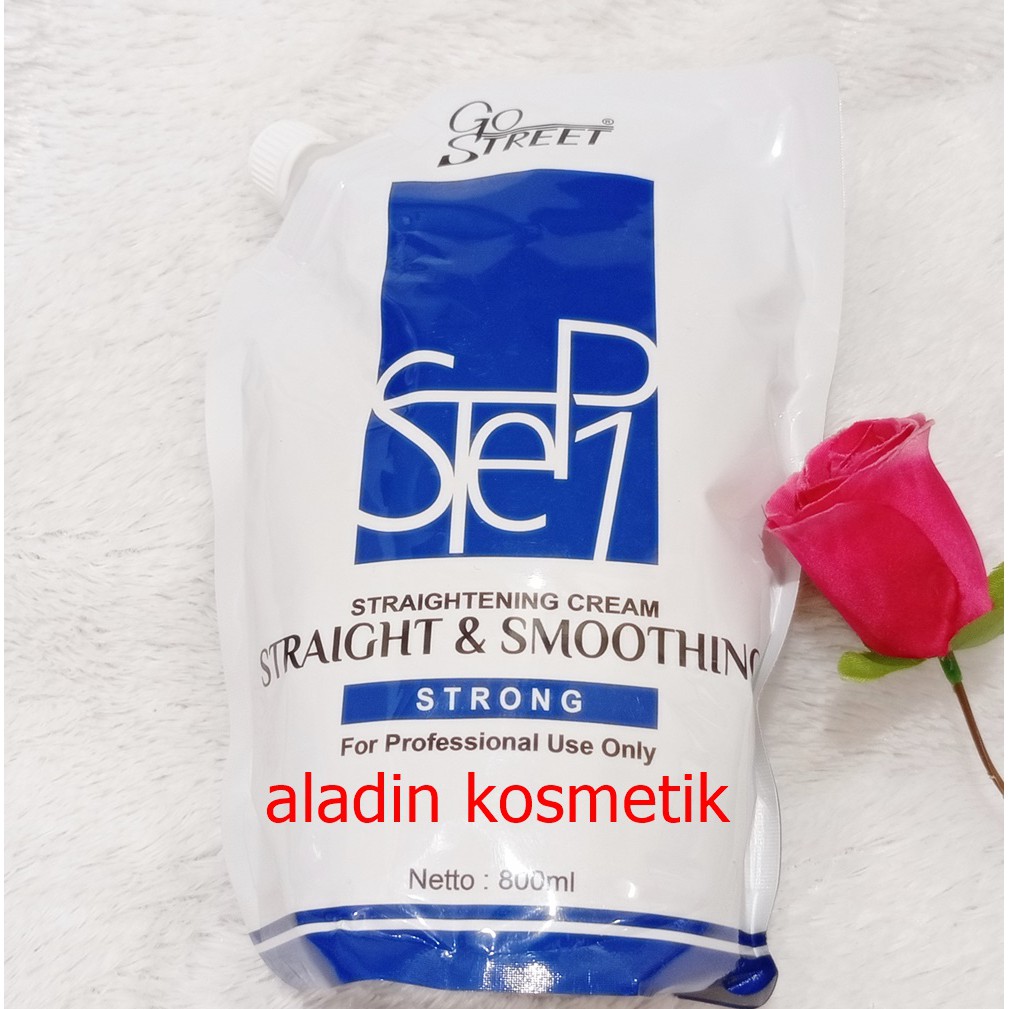 GO STREET Smoothing Obat pelurus rambut STEP 1 & STEP2