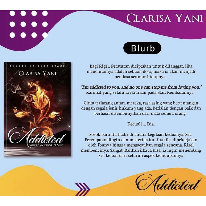 Novel Addicted by Clarisa Yani [[ PRELOVED ]]