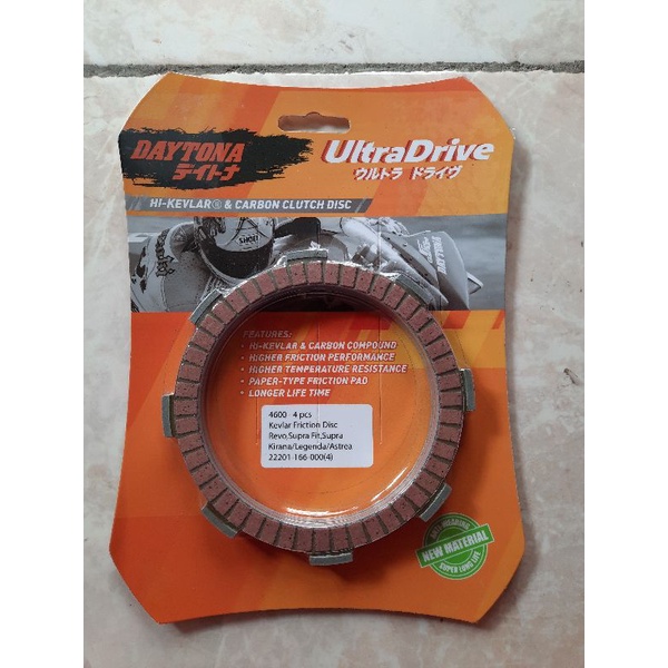 Kampas kopling racing daytona(REVO ,SUPRA FIT,SUPRA X,LEGENDA,FIT NEW,GRAND,PRIMA)