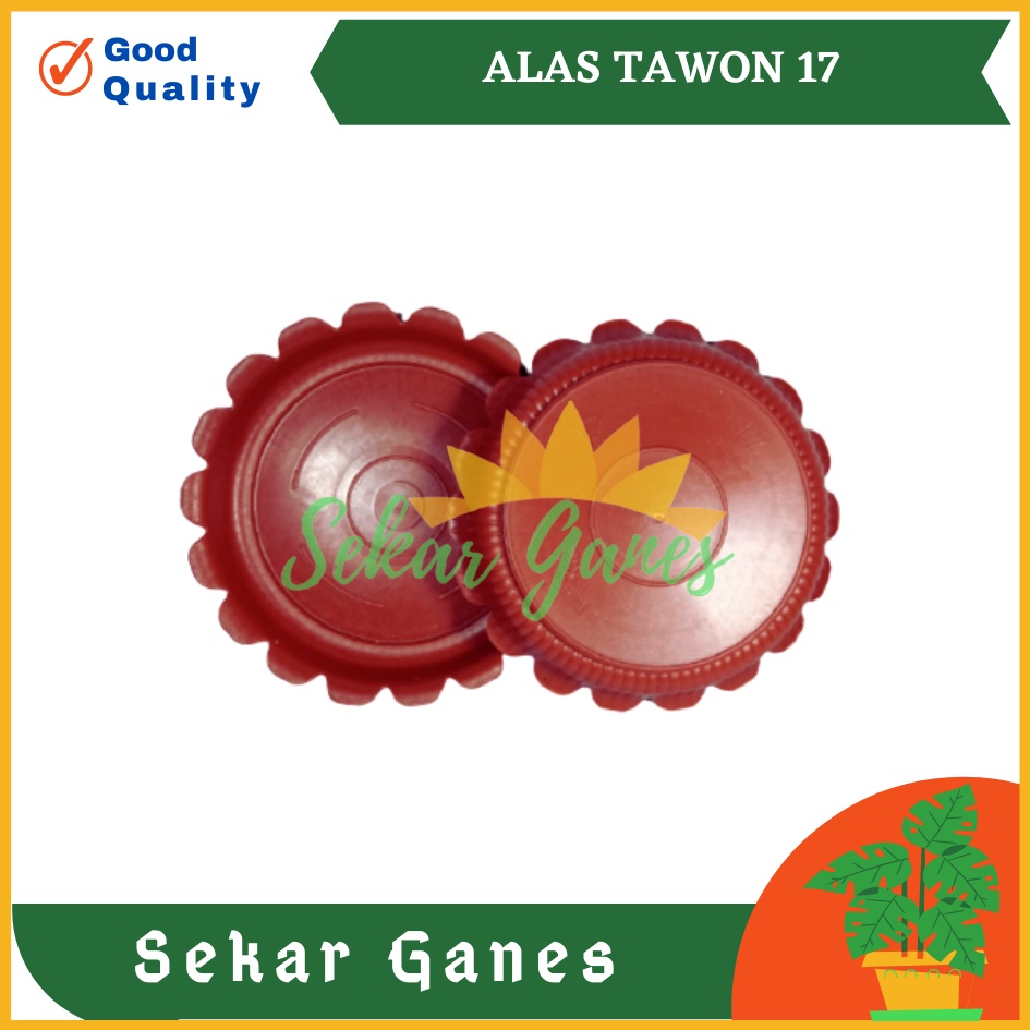 Tatakan Pot Alas Tawon 17 Merah Bata Coklat By Garden Of Love Untuk Pot Tawon Pirus 18 20 21CM Putih