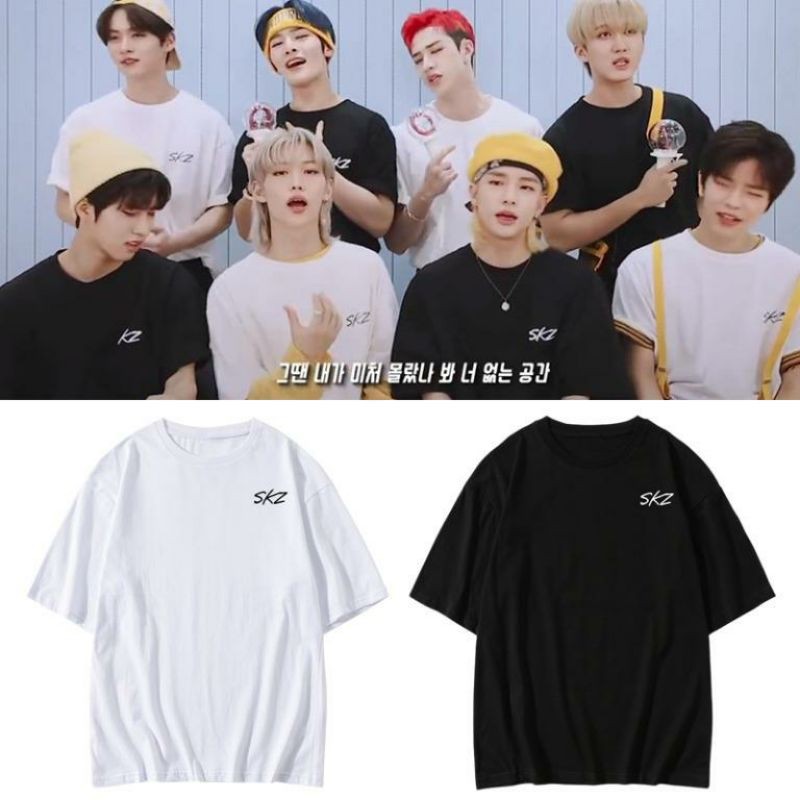 Baju Kaos Straykids SKZ logo changbin bang chan