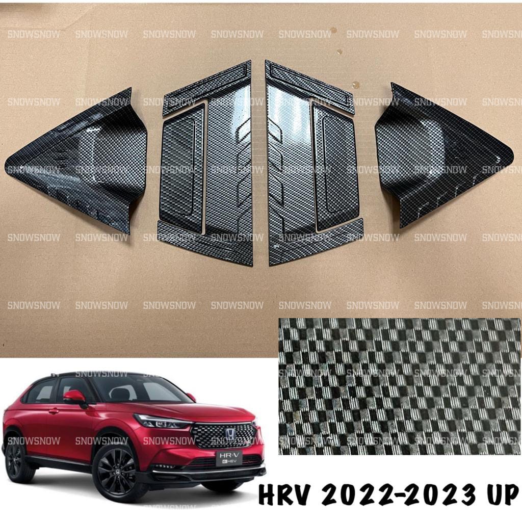 Paket Outer Handle Cover Belakang Honda HRV 2022 2023 Carbon