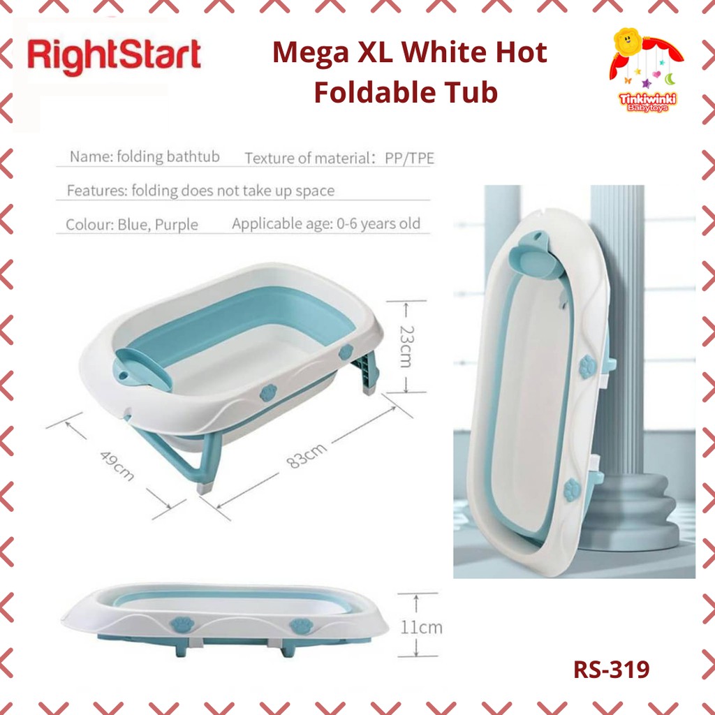 Right Start Mega XL White Hot Foldable Tube RS319