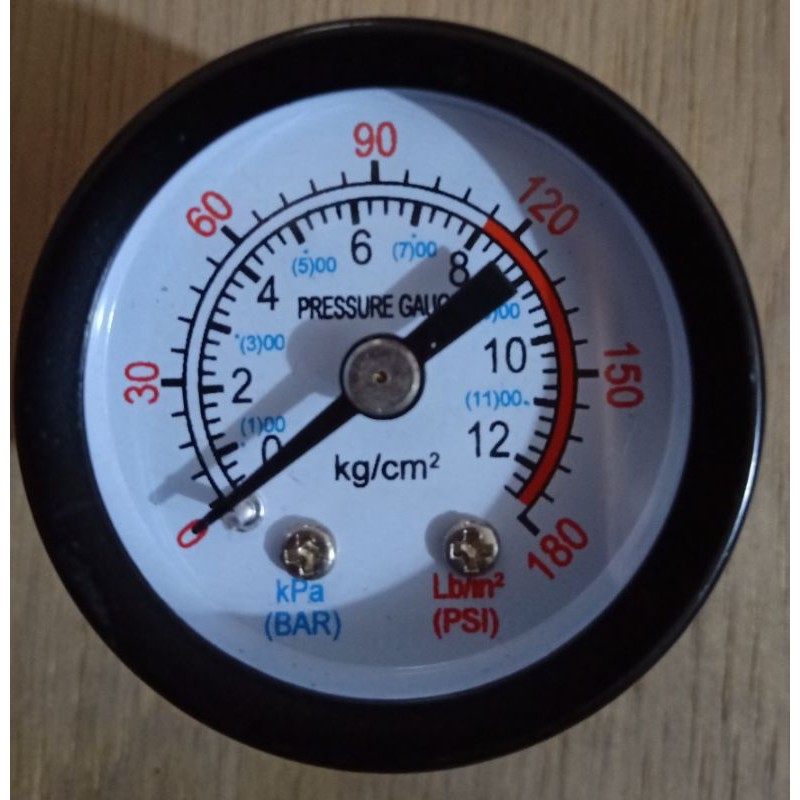 Jual Manometer Kompresor 1/4" Kompresor Pressure Gauge Shopee Indonesia