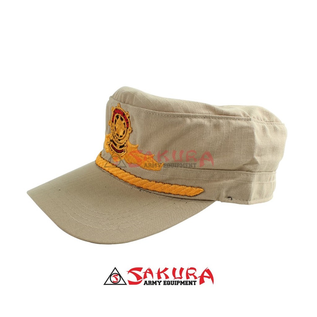 Topi Komando POL PP Wing Pama Cream Topi SAT POL PP