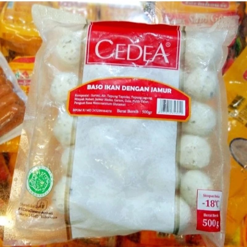 

Cedea Bakso Ikan dengan Jamur 500gr