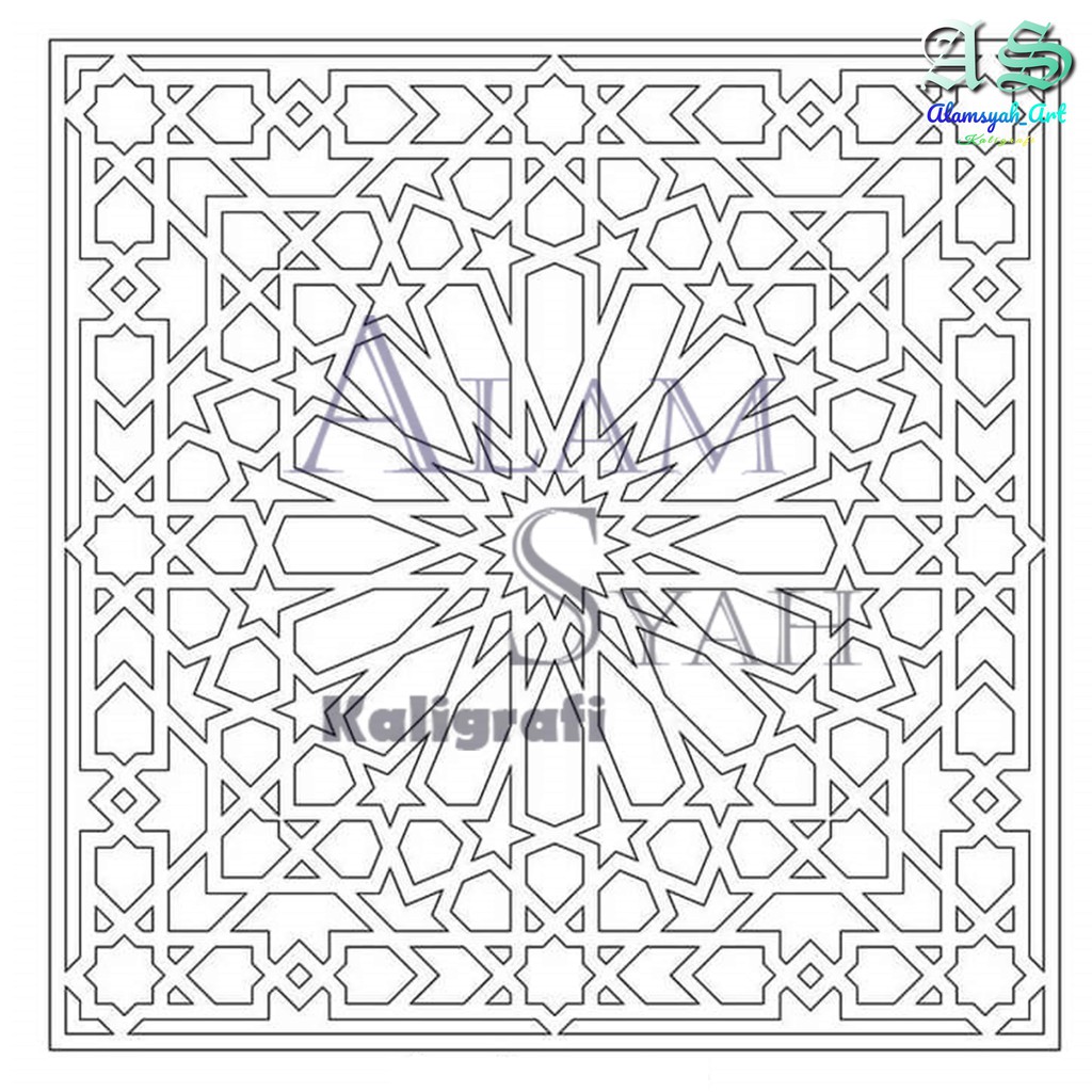 1 Paket Mal Dekorasi/3 motif mal dekorasi/mal dekorasi dinding, rumah dan masjid/size 60x60 cm