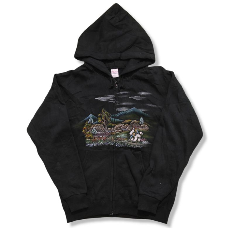 Hoodie Printstar Hitam Second