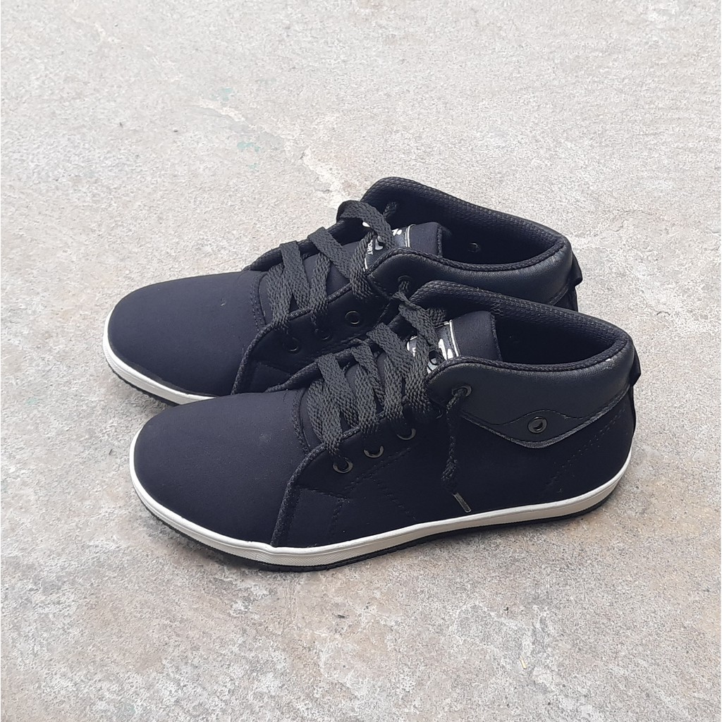 Sepatu Sekolah Anak Bertali Semi Boot