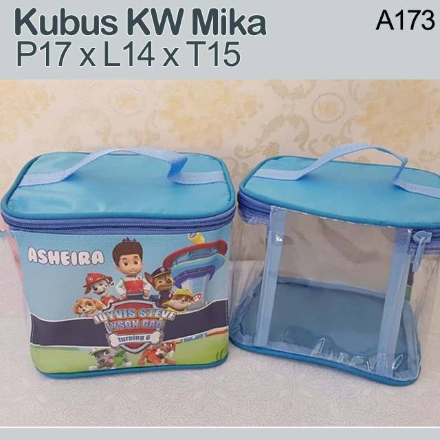 Souvenir Ultah Hampers Kubus KW Mika Tas Bekal