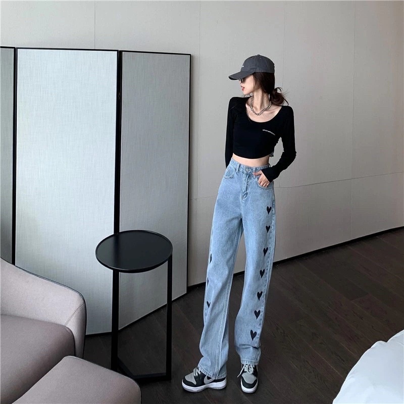 JEANS IMPORT HIGHWAIST CULLOTE KULOT FASHION DENIM CELANA WANITA PANTS MX851