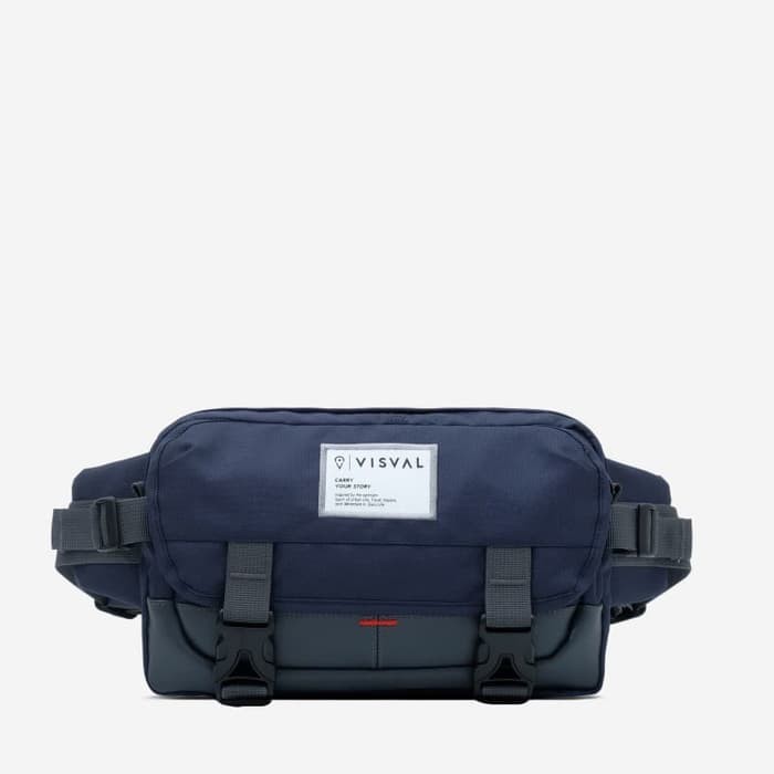 Tas Pinggang Waistbag VISVAL Waist Bag Selempang Slempang Pria Wanita