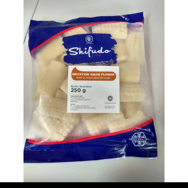 SHIFUDO IMITATION SQUID FLOWER IMITASI BENTUK CUMI 250 GR FRESH FROZEN FOOD